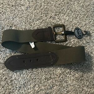 Women’s brown & green stretch belt size M/L Steve Madden brand New